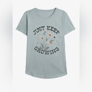 Maurices XXL Just Keep Growing Graphic Tee blue